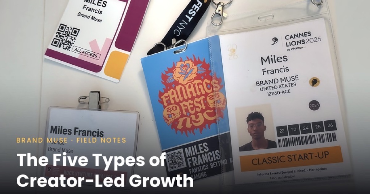 The Five Types of Creator-Led Growth